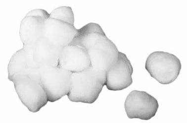0.2g - palla di cotone medica assorbente 2g, inodoro bianco dell'ovatta sterile
